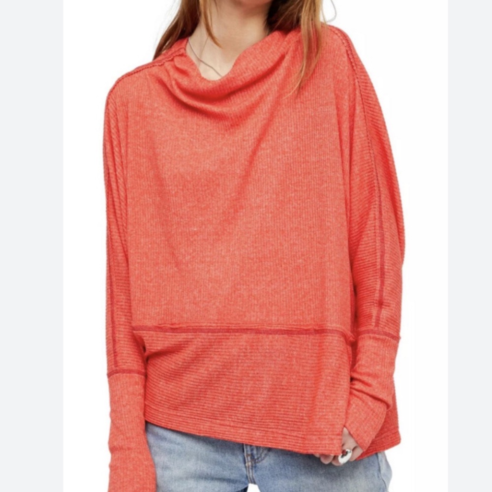 We The Free Londontown ribbed Thermal Top womens S 
Lagenlook boho western